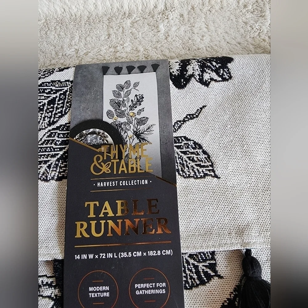 New Thyme & Table Fall Harvest Thanksgiving Halloween Table Runner, 14